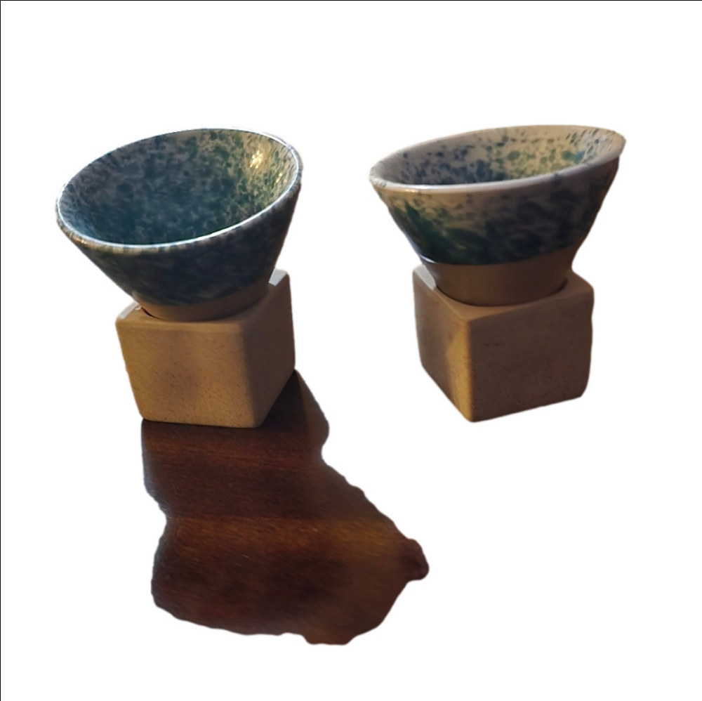 Ceramic Coffee Mugs With Base 100ml Triangular Cone Porcelain-Cup Tea-Cup